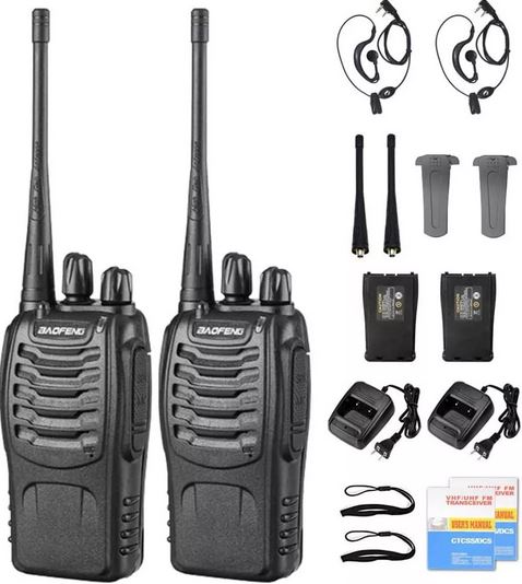 📻 Set de 2 Radios Transmisores Walkie Talkie Baofeng BF-888S 📻