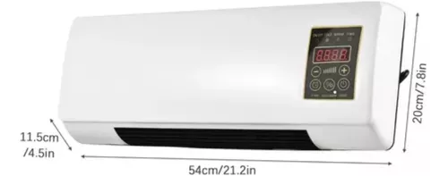 🔥 Aire acondicionado de Cerámica PTC 2 en 1 - Con Control Remoto y Temporizador ❄️