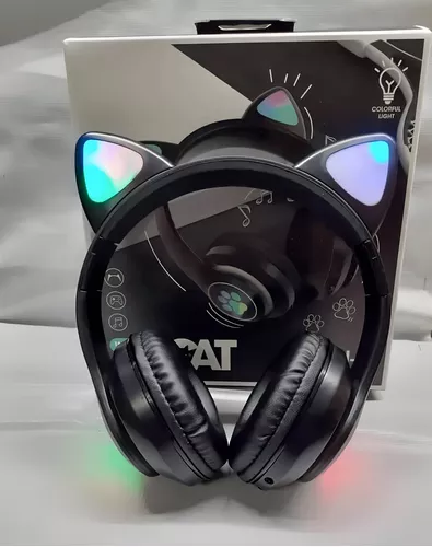 🎧 Auriculares Bluetooth con Orejas de Gato 🐱🎶