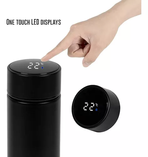 🌡️ Botella de Agua con Medidor de Temperatura LED Inteligente 🌡️