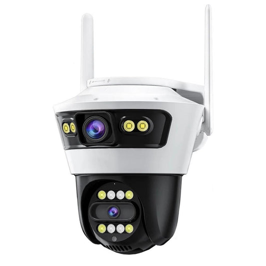 📹 Cámara de Seguridad Doble Lente JORTAN IP66 📹