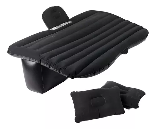 🛏️ Colchón Inflable con Compresor 12V y 2 Almohadas - ¡Comodidad Portátil al Instante! 🚗💨