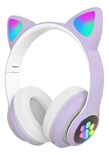 🎧 Auriculares Bluetooth con Orejas de Gato 🐱🎶