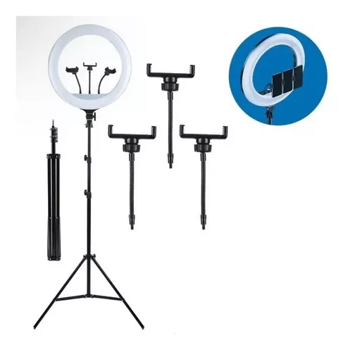 ✨ Aro de Luz LED 43 cm Profesional con Trípode ✨